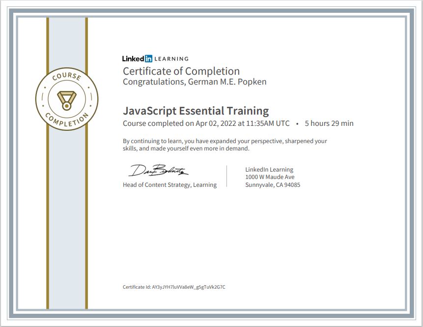 JavaScript Essential Training